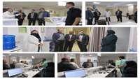 بازدید دکتر فاضل یزدی از بخش های بیمارستان