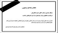 همکار گرامی: جناب آقای حمید طاهریان 