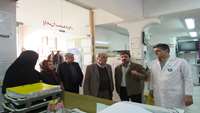بازدید دکتر نادعلیان چهره ماندگار علمی کشور از بیمارستان 15 خرداد مهدیشهر