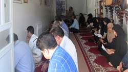 برگزاری مراسم زیارت عاشورا به مناسبت روز عرفه  و هفته دولت در بیمارستان 15 خرداد مهدیشهر