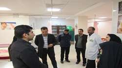 بازدید کارشناسان دفتر امور اجتماعی استانداری سمنان از بیمارستان 15 خرداد مهدیشهر