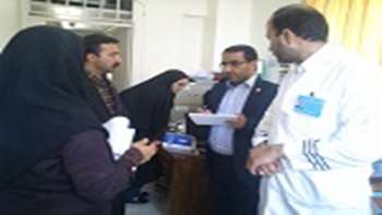 حضور دکتر حافظی در بیمارستان 15 خرداد مهدیشهر