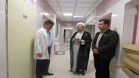  بازدید امام جمعه موقت شهرستان مهدیشهر از روند پیشرفت برنامه ارتقاء هتلینگ , بیمارستان 15 خرداد