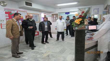 بازدید فرمانده انتظامی شهرستان مهدیشهر , بیمارستان 15 خرداد  مهدیشهر