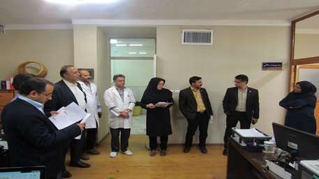  بازدید دکتر گوهری معاونت درمان دانشگاه ،بیمارستان 15 خرداد مهدیشهر