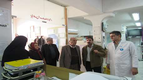  بازدید دکتر نادعلیان چهره ماندگار علمی کشور, بیمارستان 15 خرداد مهدیشهر