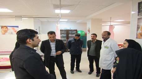  کارشناسان دفتر امور اجتماعی استانداری سمنان و فرمانداری مهدیشهر , بیمارستان 15 خرداد مهدیشهر 